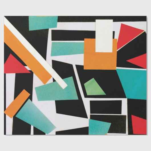 Papier Cadeau Papier de recouvrement géométrique (Plat)