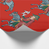 Papier Cadeau Papier de recouvrement médiéval (Coin)