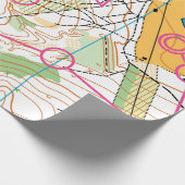 Papier Cadeau Papier de recouvrement - Plan d'orientation (Coin)