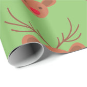 Papier Cadeau Papier de recouvrement Rudolph (Coin rond)