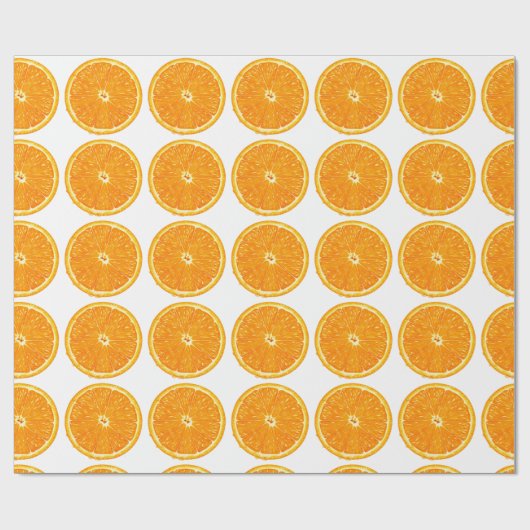 Papier Cadeau Papier de recouvrement - tranche orange (Plat)