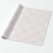 Papier Cadeau Papier de Soie Rose Foncé Mariage Tulipe (Déroulé)