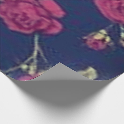 Papier Cadeau Papier de tissus Rose violet gothique (Coin)