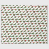 Papier Cadeau Papier de toilette de vacances-Holly (Plat)