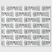 PAPIER CADEAU PAPIER DE WRAPPING GUV'NOR (Plat)