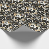 Papier Cadeau Papier décoratif Abstrait moderne à envelopper pou (Coin)