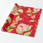 Papier Cadeau Papier d'écorce rose pastel (Déroulé)