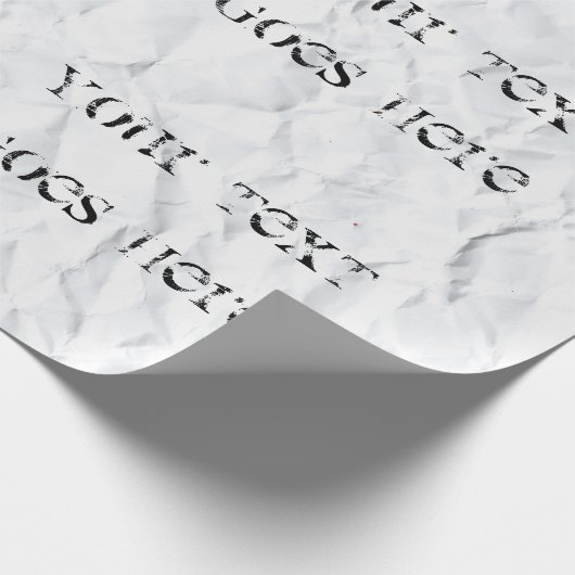 Papier Cadeau Papier découpé avec votre texte dégradé (Coin)