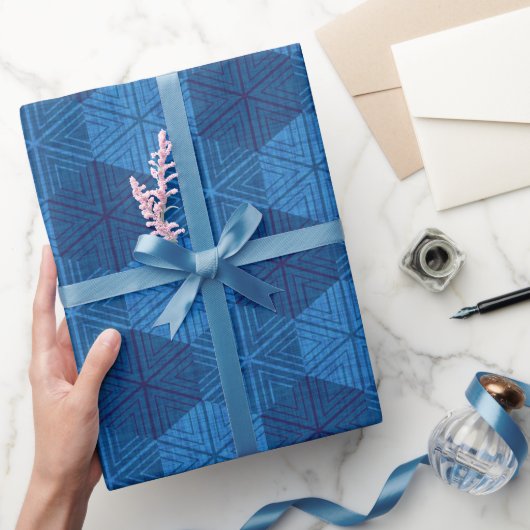 Papier Cadeau Papier d'écrêtage Sashiko Snowflake (Cadeaux)