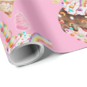 Papier Cadeau Papier d'emballage (Coin rond)