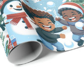 Papier Cadeau Papier d'emballage (Coin rond)