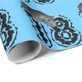 Papier Cadeau Papier d'emballage 18e anniversaire (Coin rond)