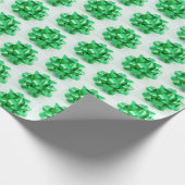 Papier Cadeau Papier d'emballage à arcs verts (Coin)