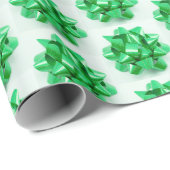 Papier Cadeau Papier d'emballage à arcs verts (Coin rond)