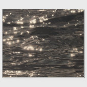 Papier Cadeau Papier d'emballage à eau foncée (Plat)