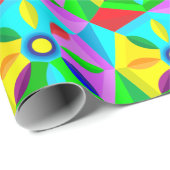 Papier Cadeau papier d'emballage à fleur étoile classique (Coin rond)