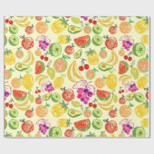 Papier Cadeau Papier d'emballage à fruits mélangés (Plat)