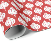 Papier Cadeau Papier d'emballage à lanterne chinoise (Coin rond)