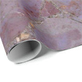 Papier Cadeau Papier d'emballage à motif marbré jade violet (Coin rond)
