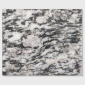 Papier Cadeau Papier d'emballage Abstrait blanc et noir taches (Plat)