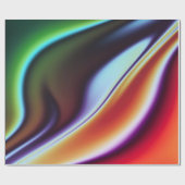 Papier Cadeau papier d'emballage abstrait liquide (Plat)