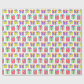 Papier Cadeau Papier d'emballage actuel Anniversaire (Plat)