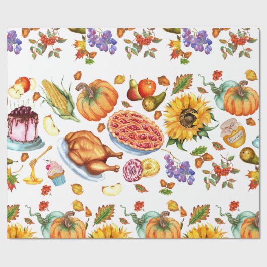 Papier Cadeau Papier d'emballage alimentaire de vacances (Plat)