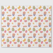 Papier Cadeau Papier d'emballage alimentaire Kawaii (Plat)