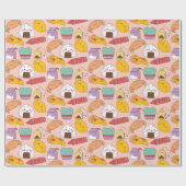 Papier Cadeau Papier d'emballage alimentaire Kawaii (Plat)