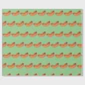 Papier Cadeau Papier d'emballage alimentaire pour chien chaud (Plat)