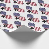 Papier Cadeau Papier d'emballage américain pour le pickleball (Coin)