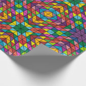 Papier Cadeau papier d'emballage amish carré moderne (Coin)