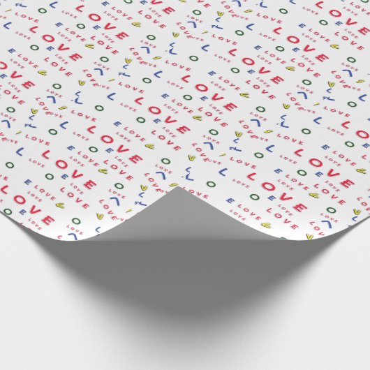 Papier Cadeau papier d'emballage amour (Coin)