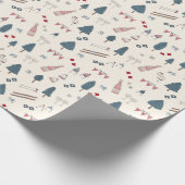 Papier Cadeau Papier d'emballage Apres Ski Cadeau d'hiver pour E (Coin)