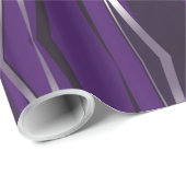 Papier Cadeau Papier d'emballage - Argent violet rétro (Coin rond)