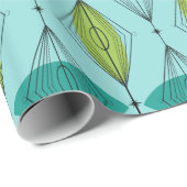 Papier Cadeau Papier d'emballage atomique d'Ogee et de (Coin rond)