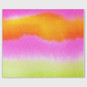 Papier Cadeau papier d'emballage au néon de ressort (Plat)