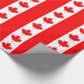 Papier Cadeau Papier d'emballage avec Drapeau du Canada (Coin)