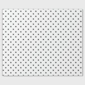 Papier Cadeau Papier d'emballage avec les points noirs sur (Plat)