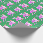 Papier Cadeau papier d'emballage aXolotl vert (Coin)