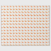 Papier Cadeau Papier d'emballage Baby shower à base d'oranges (Plat)