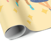 Papier Cadeau Papier d'emballage Ballerina (Coin rond)