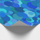 Papier Cadeau papier d'emballage bleu confetti point (Coin)
