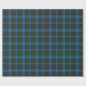 Papier Cadeau Papier d'emballage bleu de plaid de tartan de (Plat)