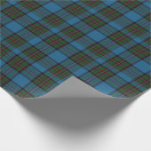 Papier Cadeau Papier d'emballage bleu de plaid de tartan de (Coin)