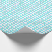 Papier Cadeau Papier d'emballage Blue Hearts (Coin)