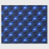 Papier Cadeau Papier d'emballage BLUE STAR (Plat)