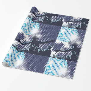 Papier Cadeau Papier d'emballage brillant de exécution du DJ