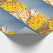 Papier Cadeau Papier d'emballage brillant de maïs (Coin)