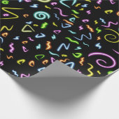 Papier Cadeau Papier d'emballage brillant néon (Coin)